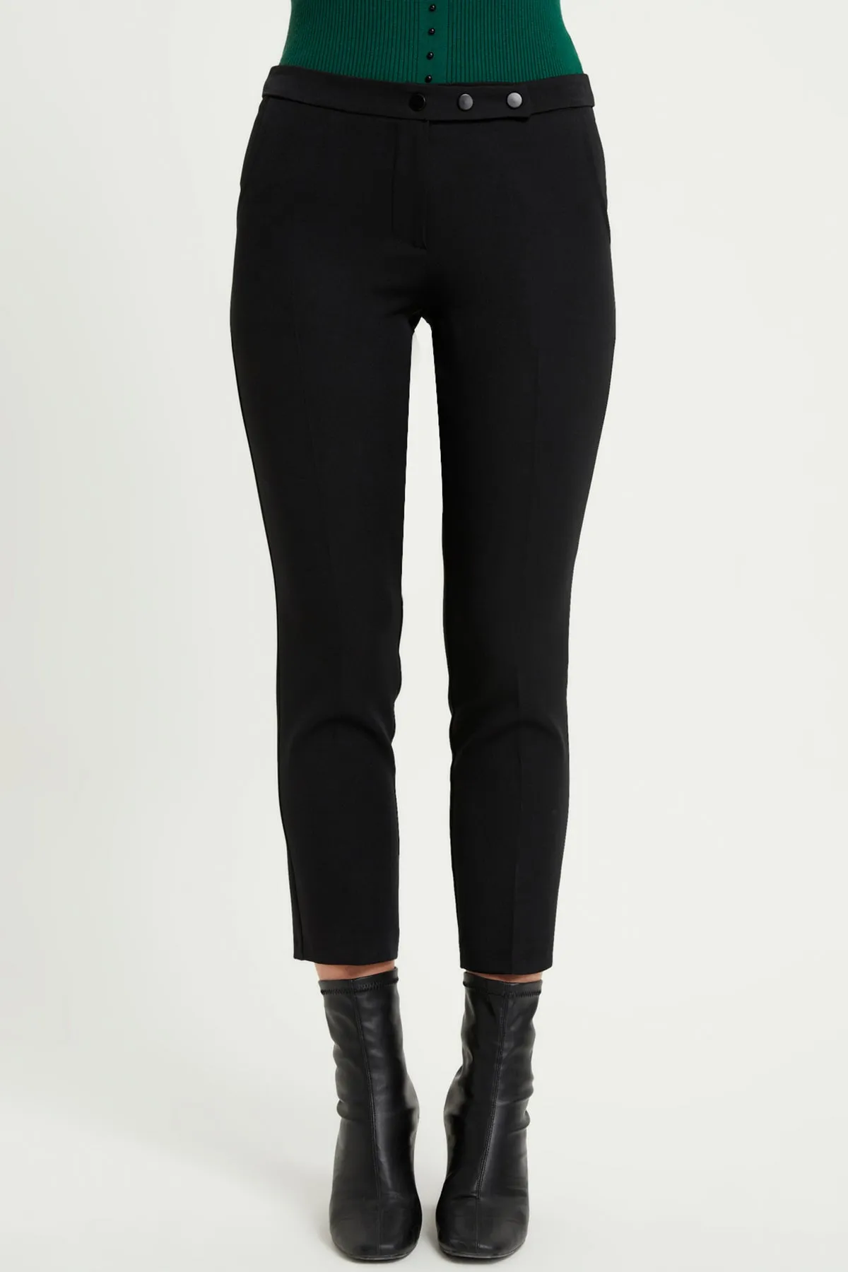 ZRF Women Cigarette 3 Button Pants - Black - Völklingen